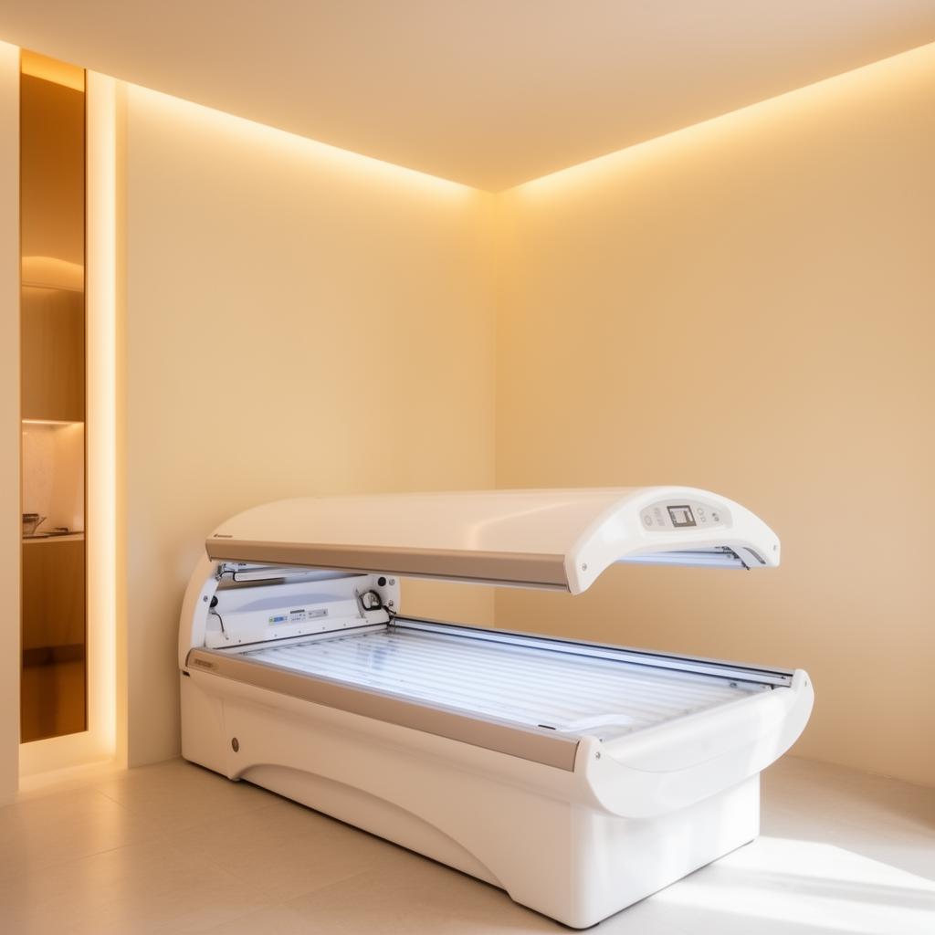 Glow House sunbed room
